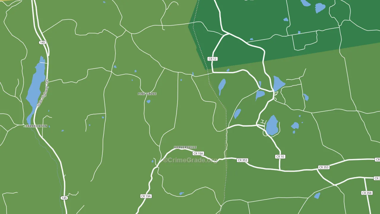 Hawversville, NY Map of Vandalism Rates