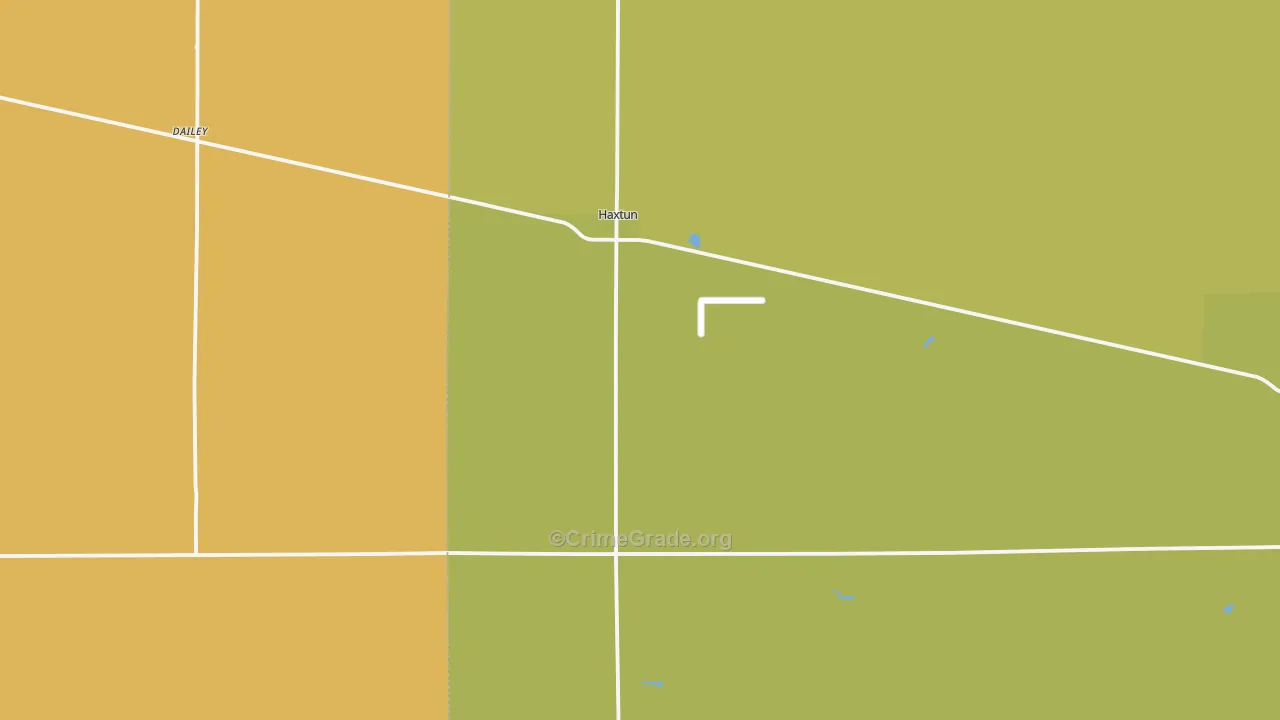 Haxtun, CO Map of Vandalism Rates