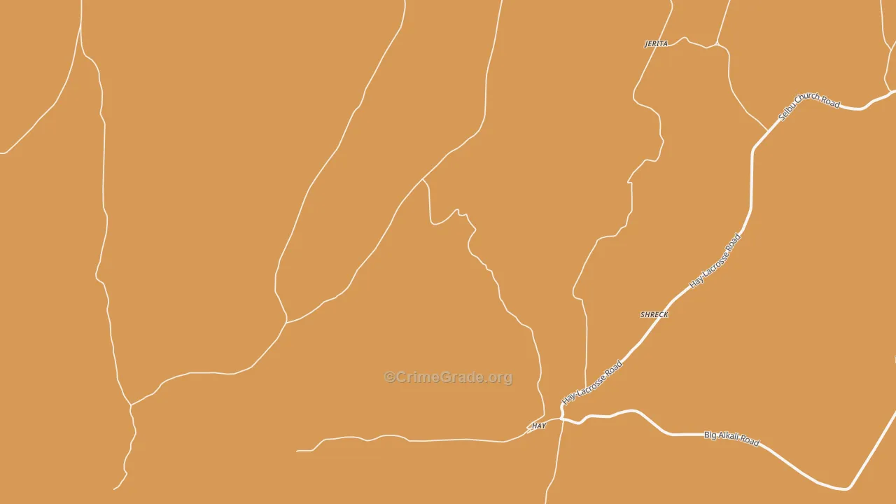 Hay, WA Map of Vandalism Rates