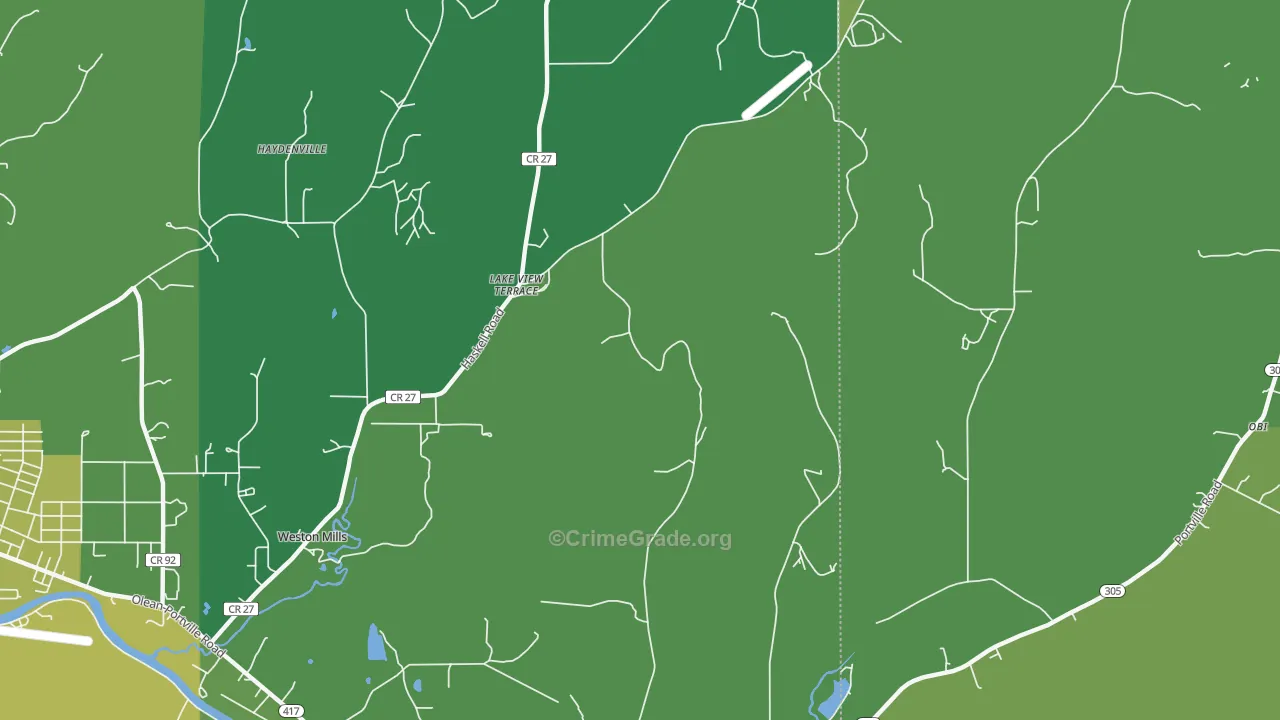 Haydenville, NY Map of Vandalism Rates