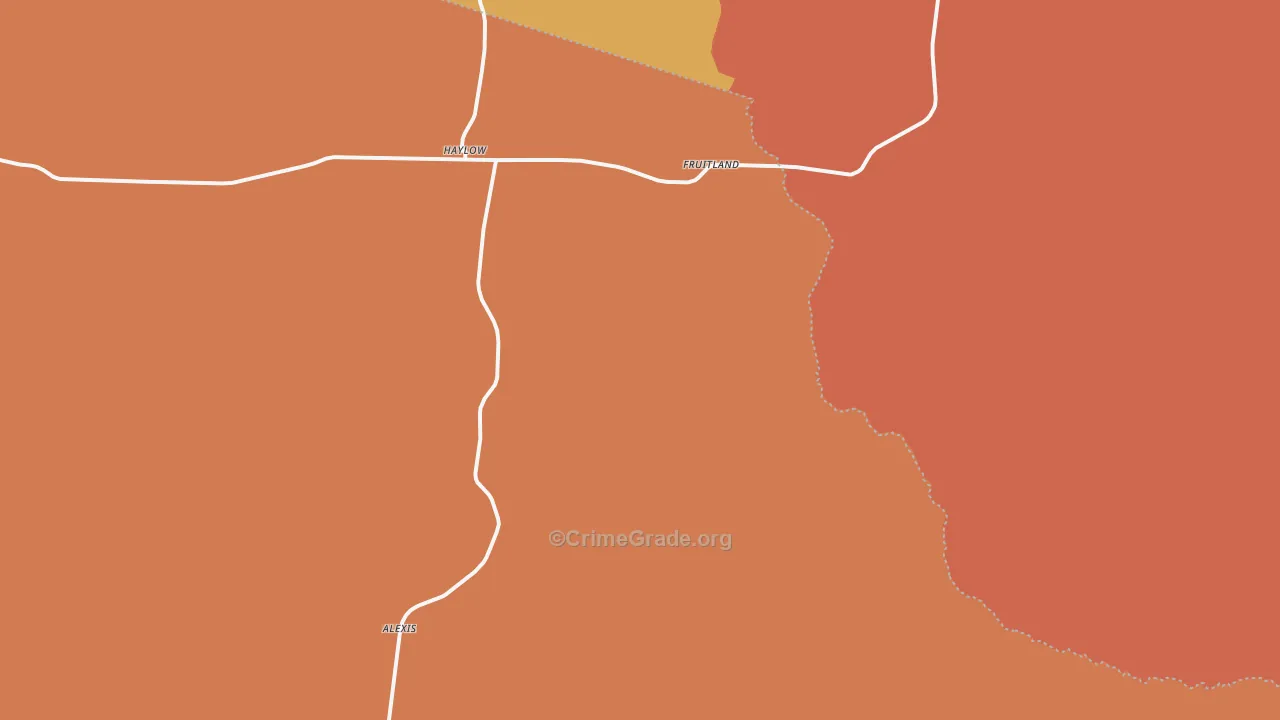Haylow, GA Map of Vandalism Rates