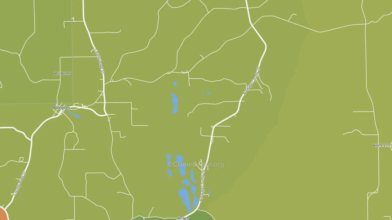Haynes, AL Map of Vandalism Rates