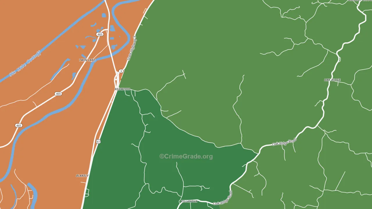 Haynes Bluff, MS Map of Vandalism Rates