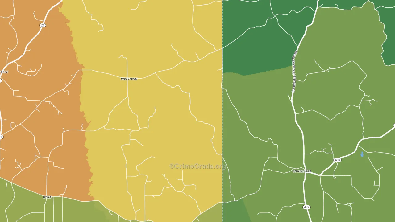Hays, MS Map of Vandalism Rates