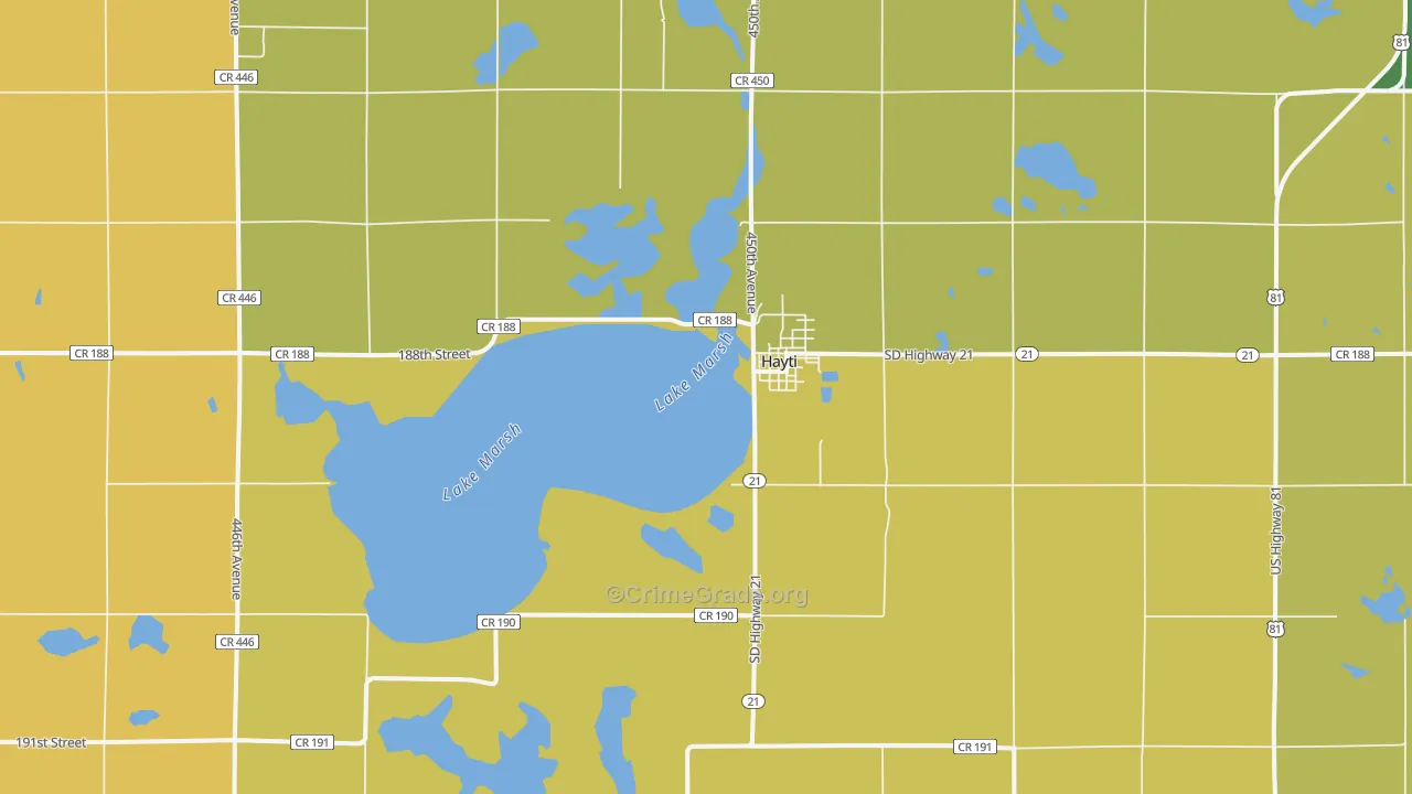 Hayti, SD Map of Vandalism Rates