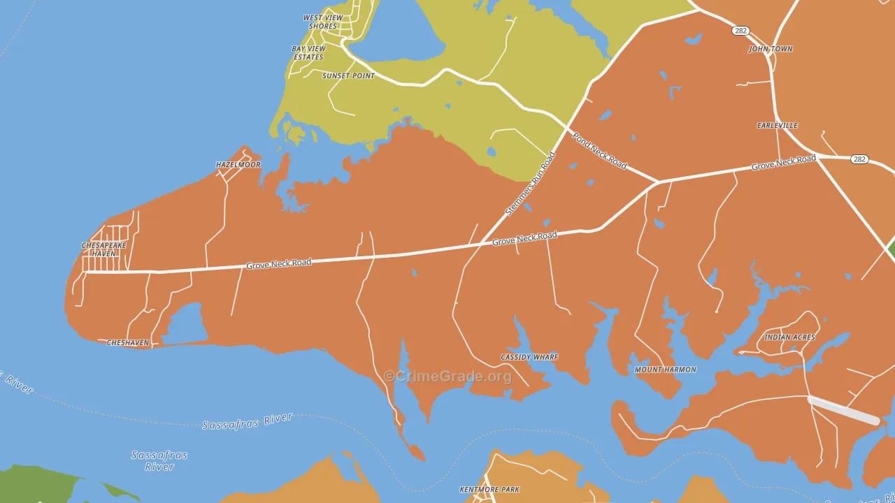 Hazelmoor, MD Map of Vandalism Rates