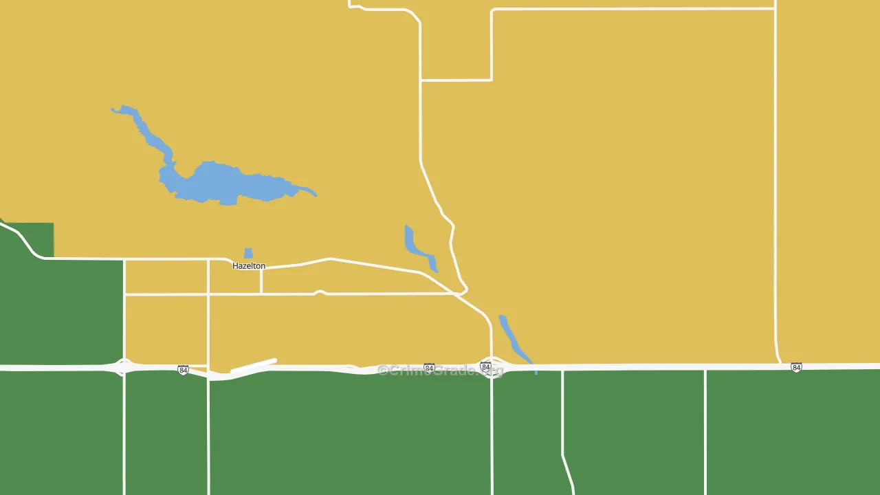 Hazelton, ID Map of Vandalism Rates