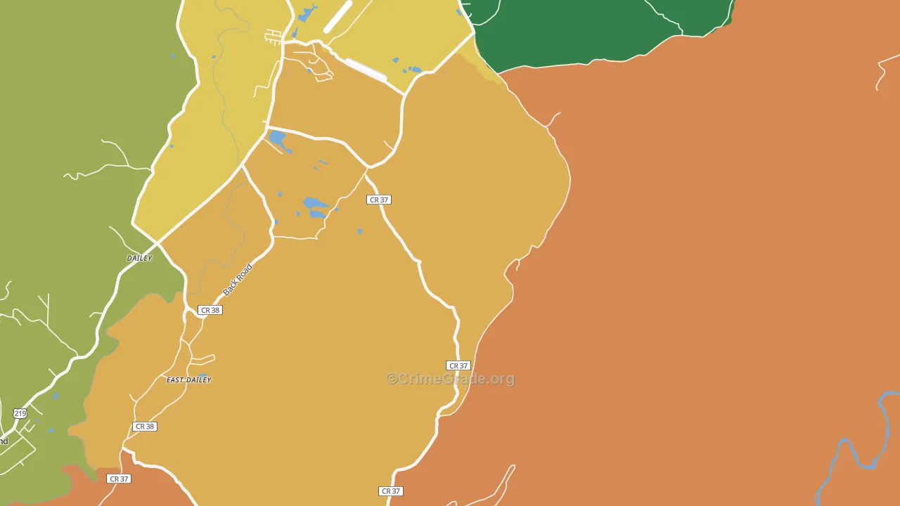 Hazelwood, WV Map of Vandalism Rates