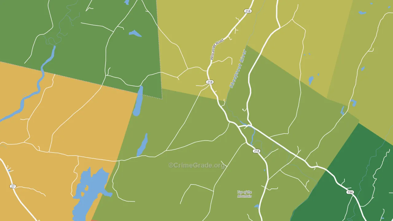Head Tide, ME Map of Vandalism Rates
