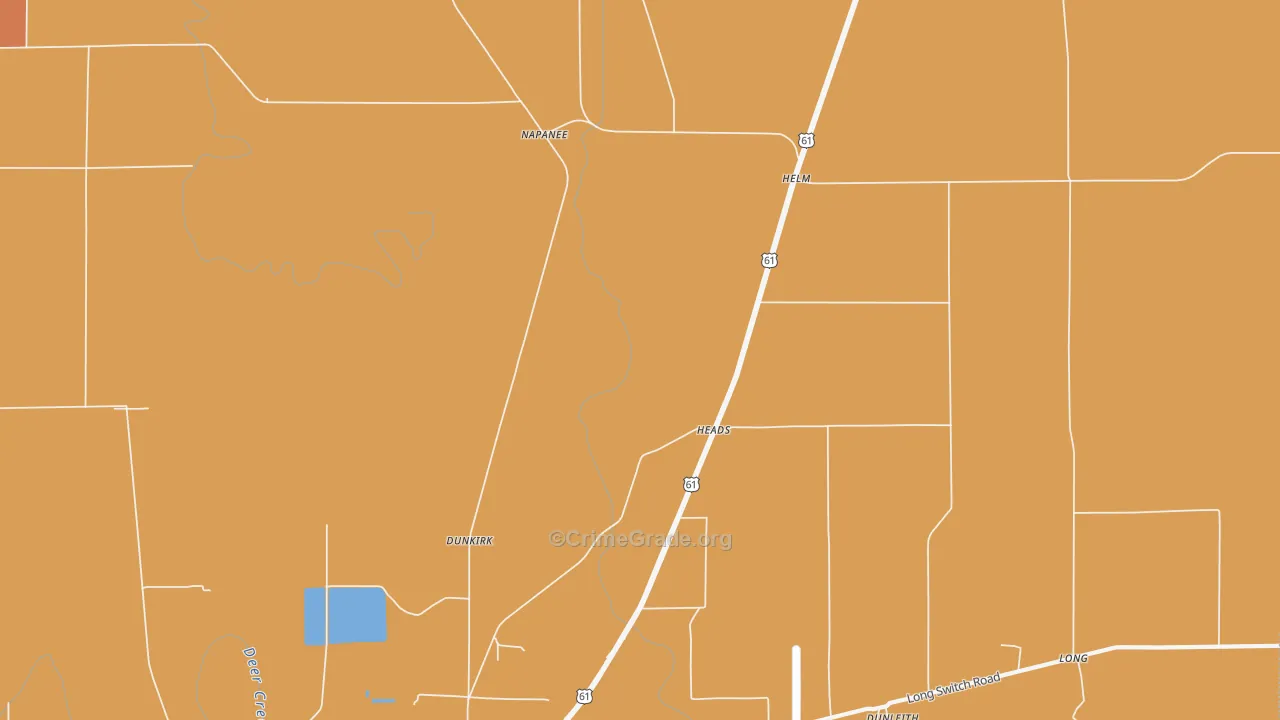 Heads, MS Map of Vandalism Rates