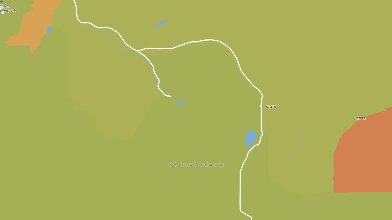 Heath, MT Map of Vandalism Rates