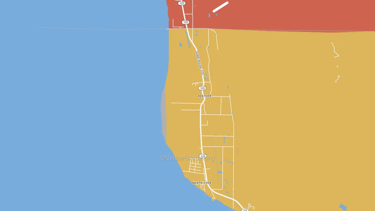 Heather, WA Map of Vandalism Rates