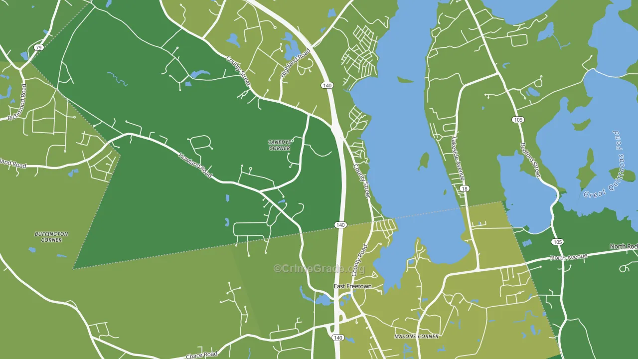 Heaven Heights, MA Map of Vandalism Rates