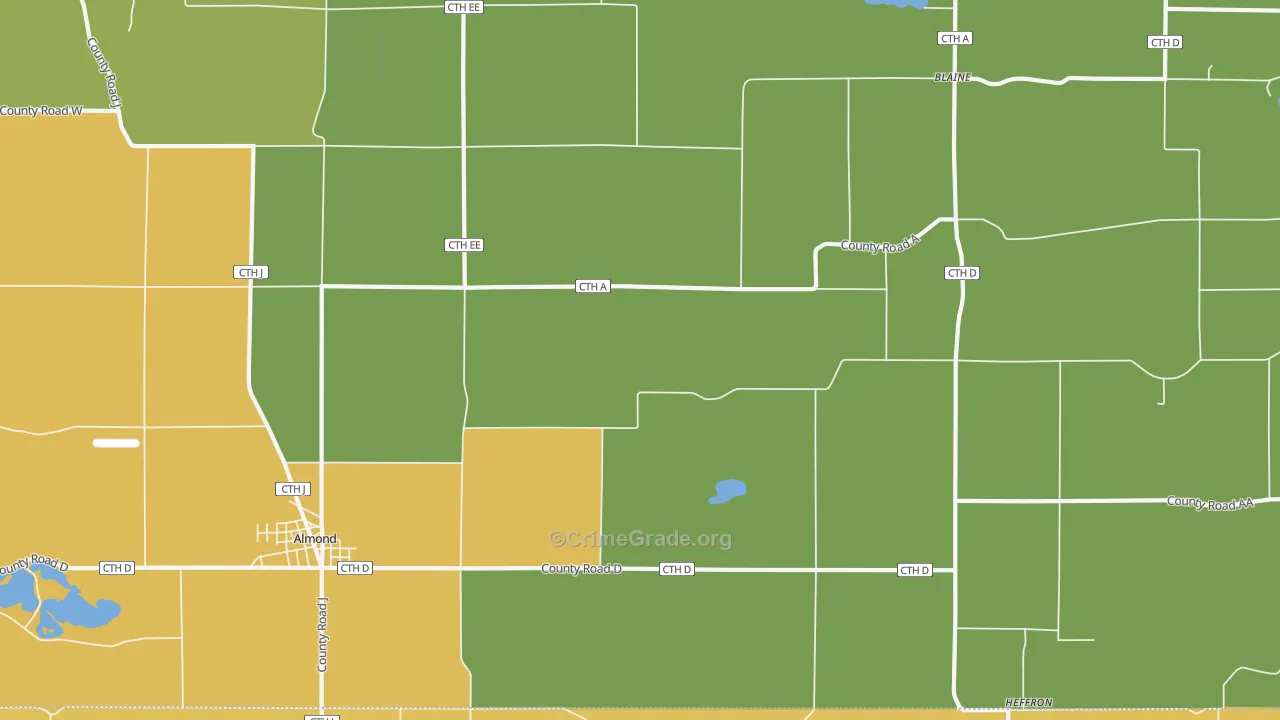 Heffron, WI Map of Vandalism Rates