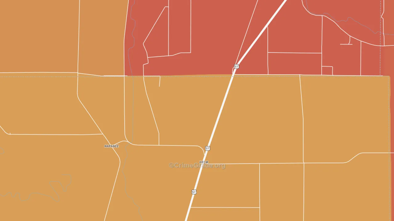 Helm, MS Map of Vandalism Rates
