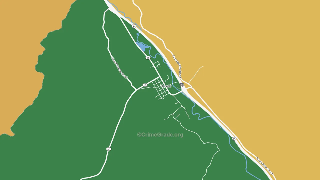 Henefer, UT Map of Vandalism Rates