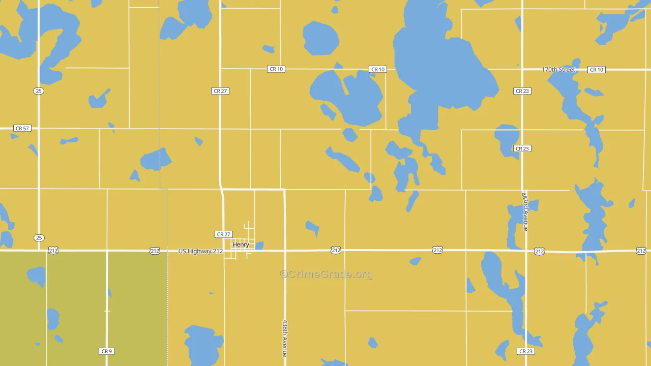 Henry, SD Map of Vandalism Rates