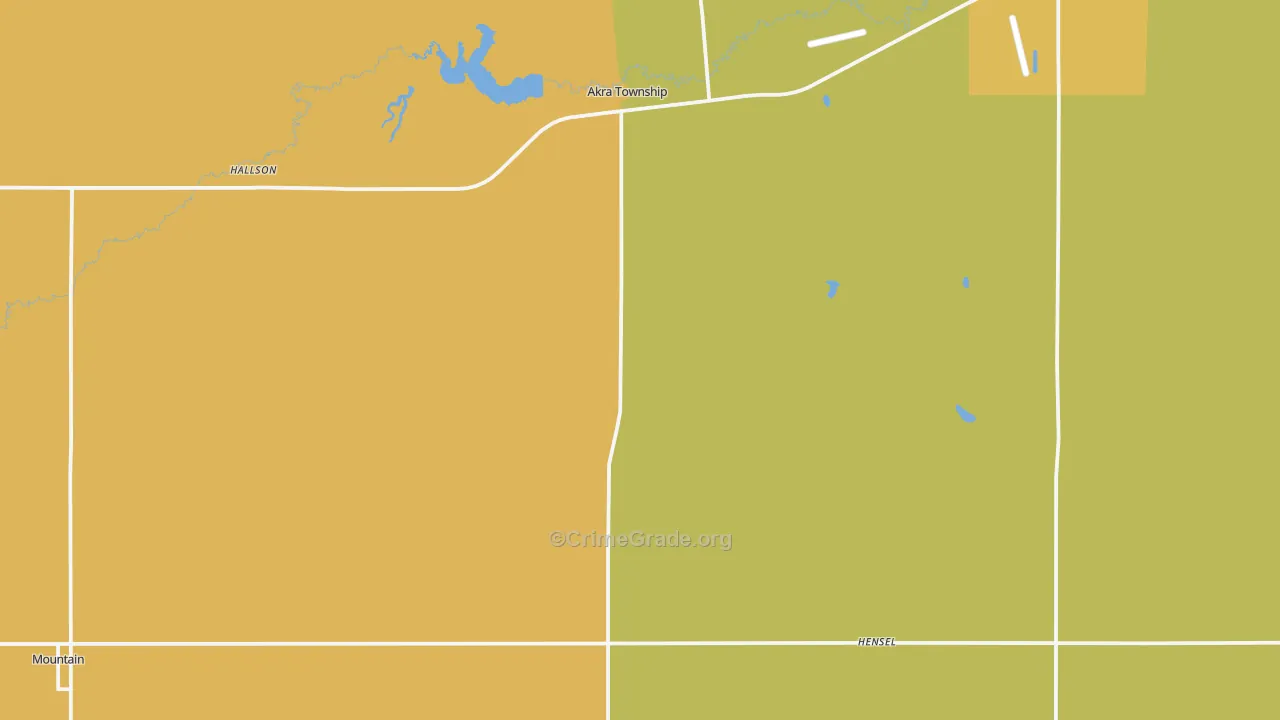 Hensel, ND Map of Vandalism Rates