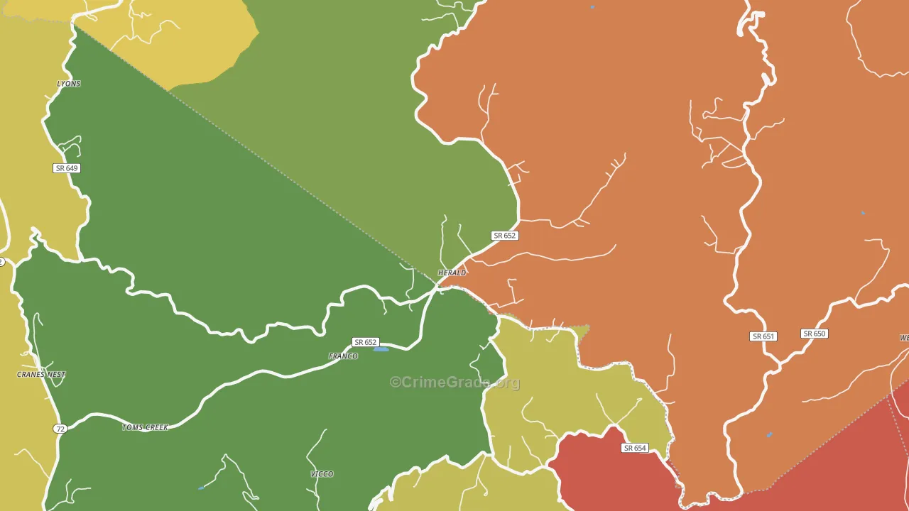 Herald, VA Map of Vandalism Rates