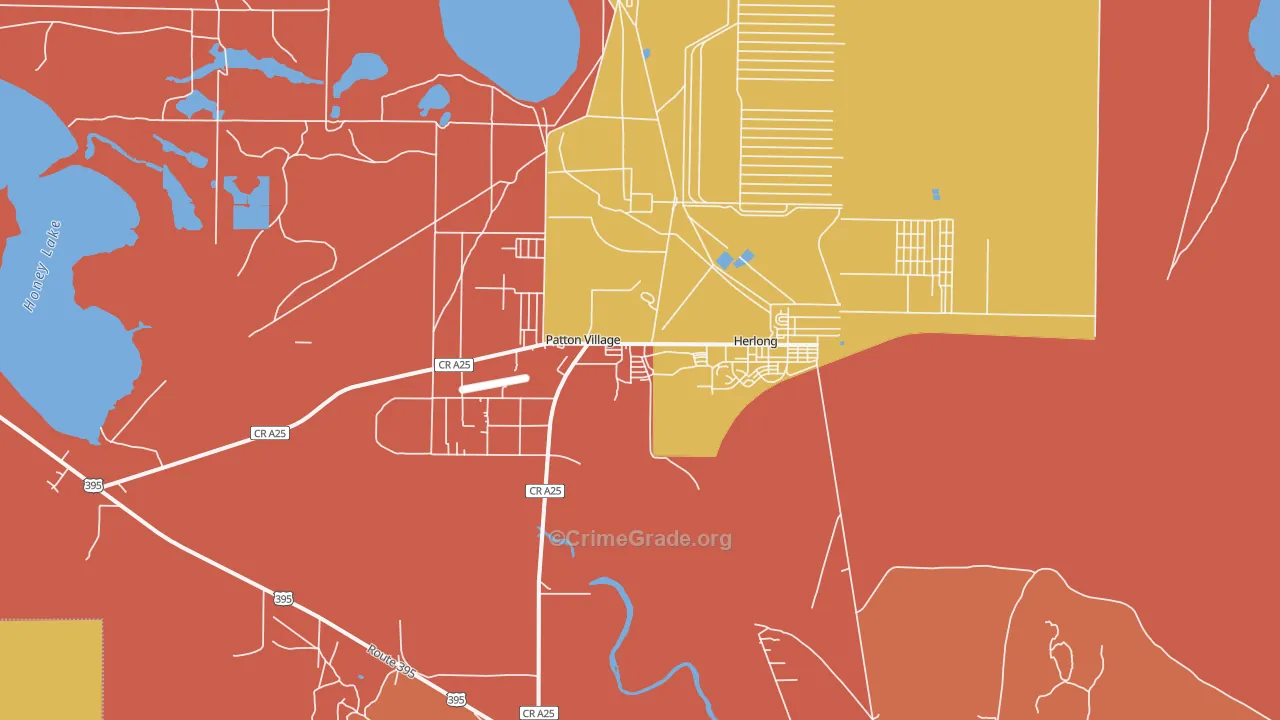 Herlong, CA Map of Vandalism Rates