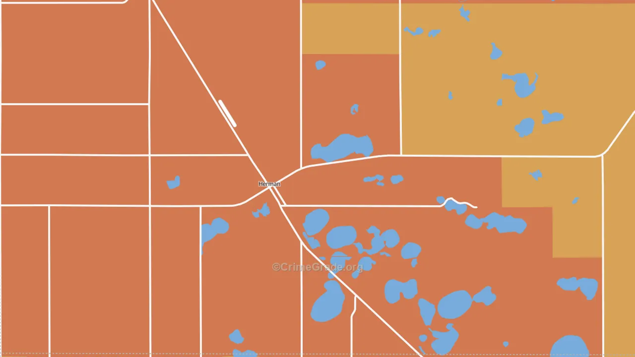 Herman, MN Map of Vandalism Rates