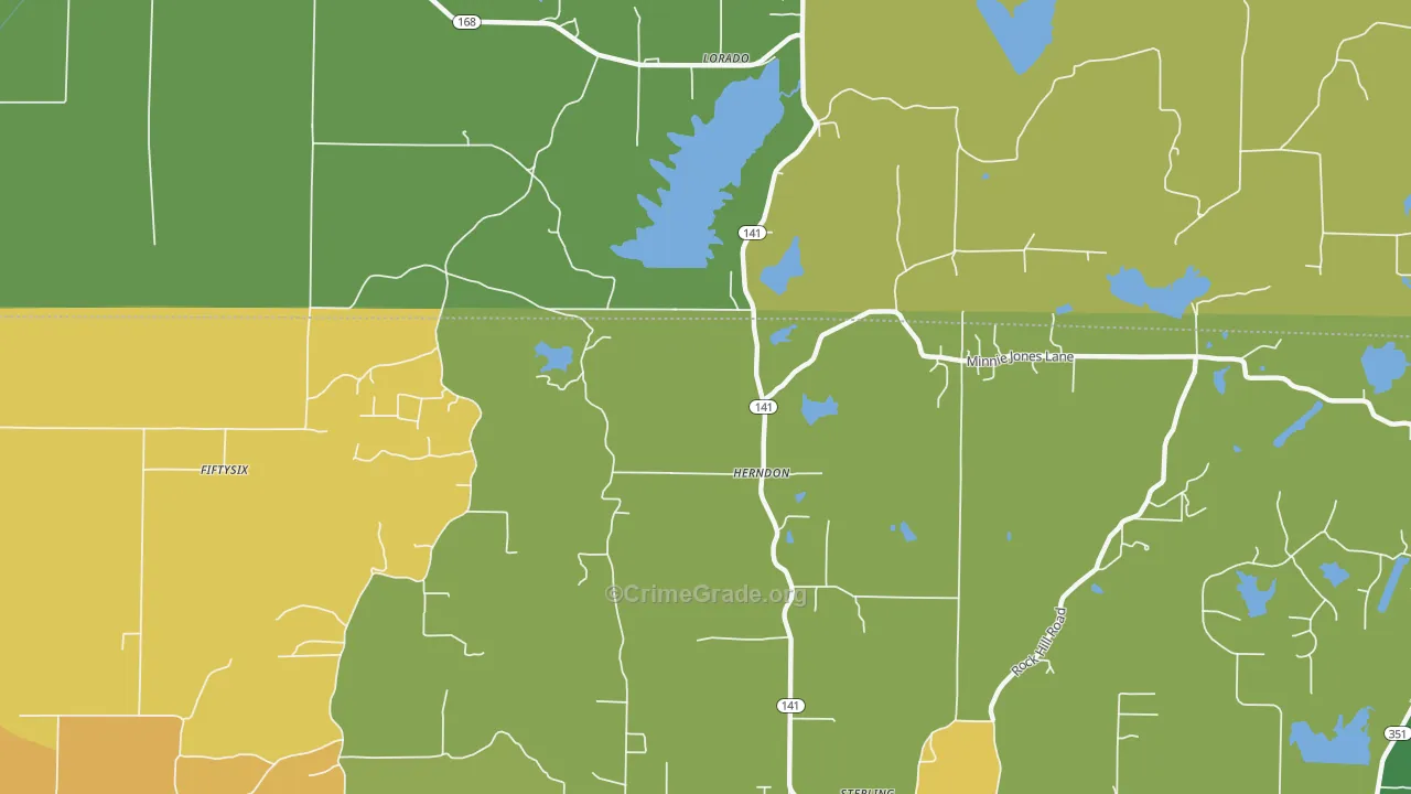 Herndon, AR Map of Vandalism Rates