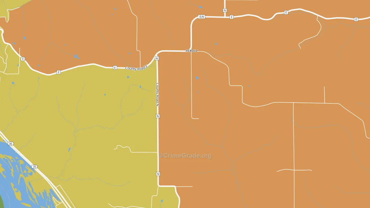 Herold, WI Map of Vandalism Rates