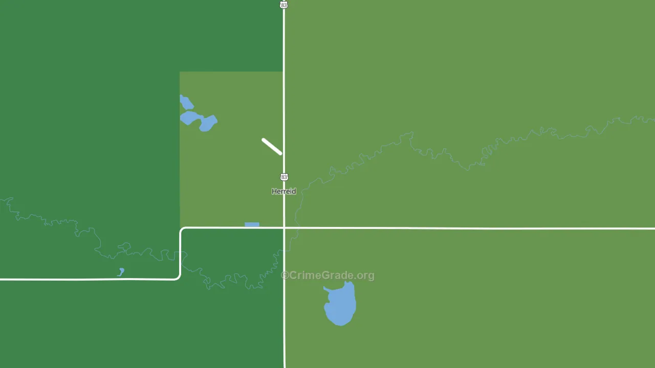Herreid, SD Map of Vandalism Rates