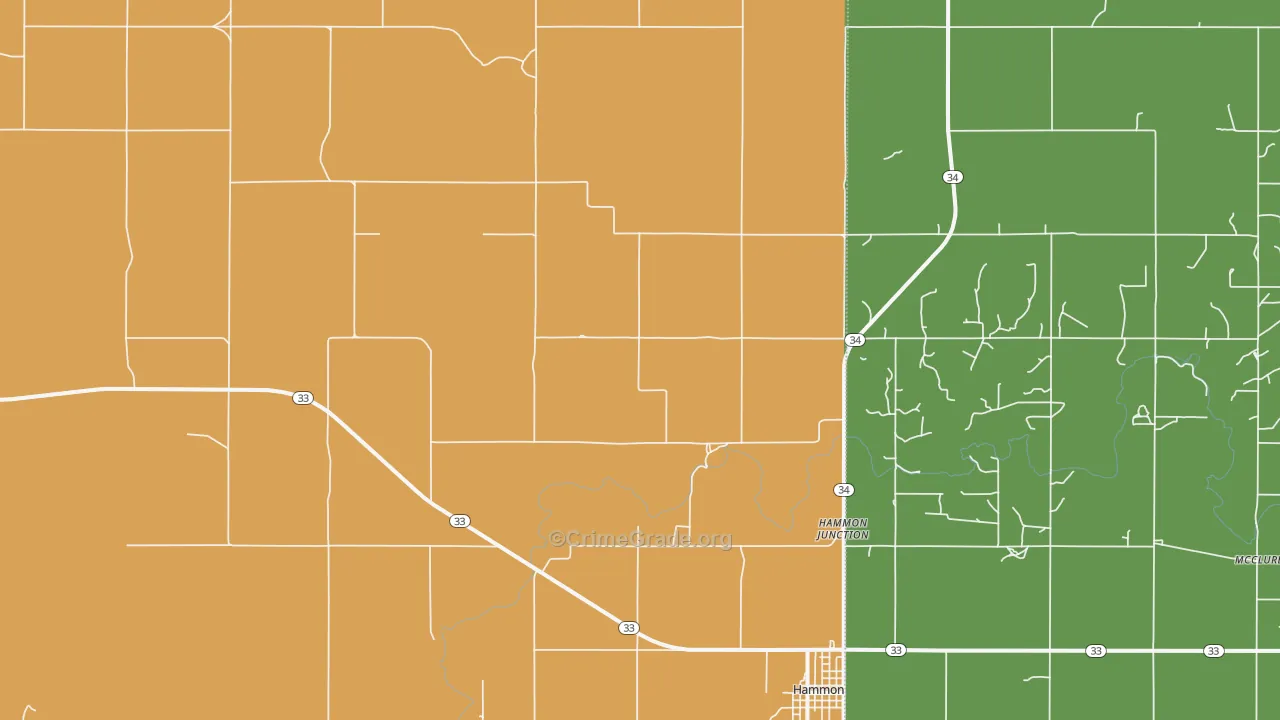 Herring, OK Map of Vandalism Rates