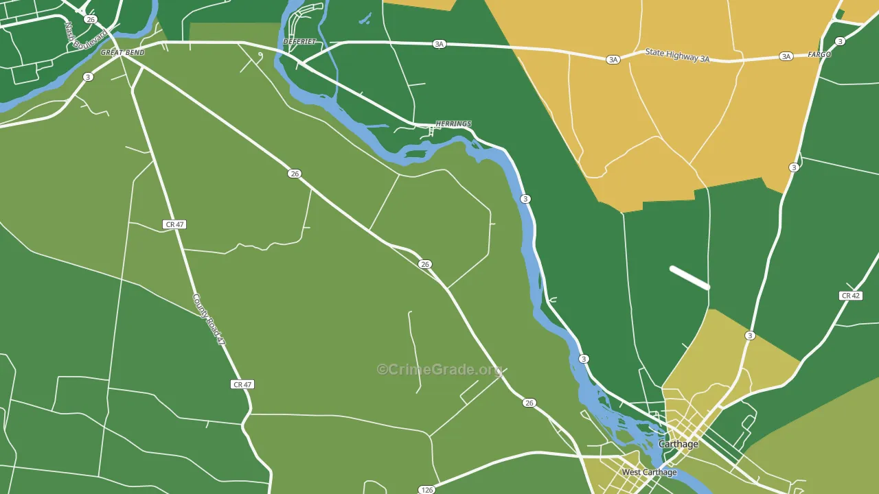 Herrings, NY Map of Vandalism Rates