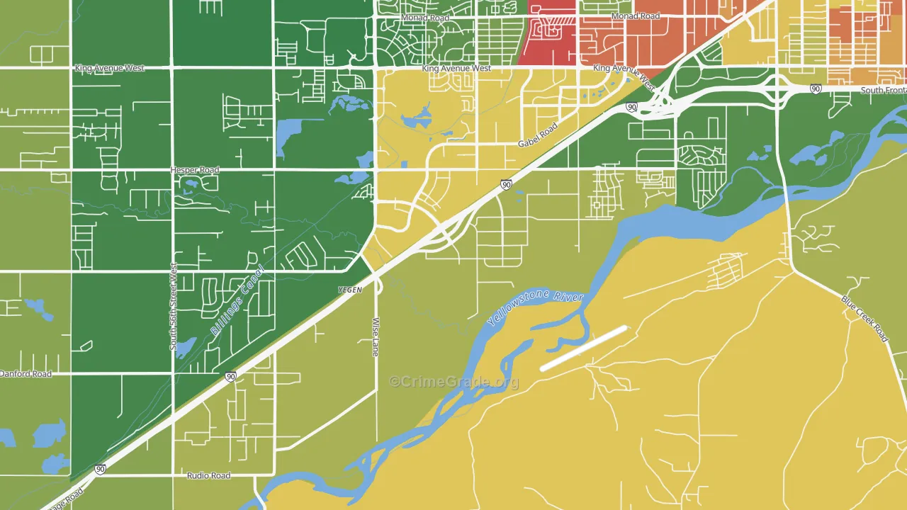 Hesper, MT Map of Vandalism Rates