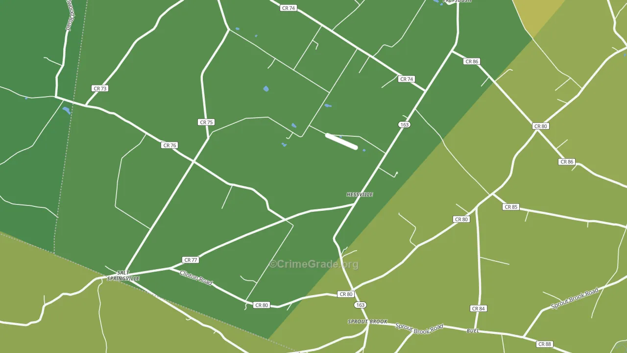 Hessville, NY Map of Vandalism Rates