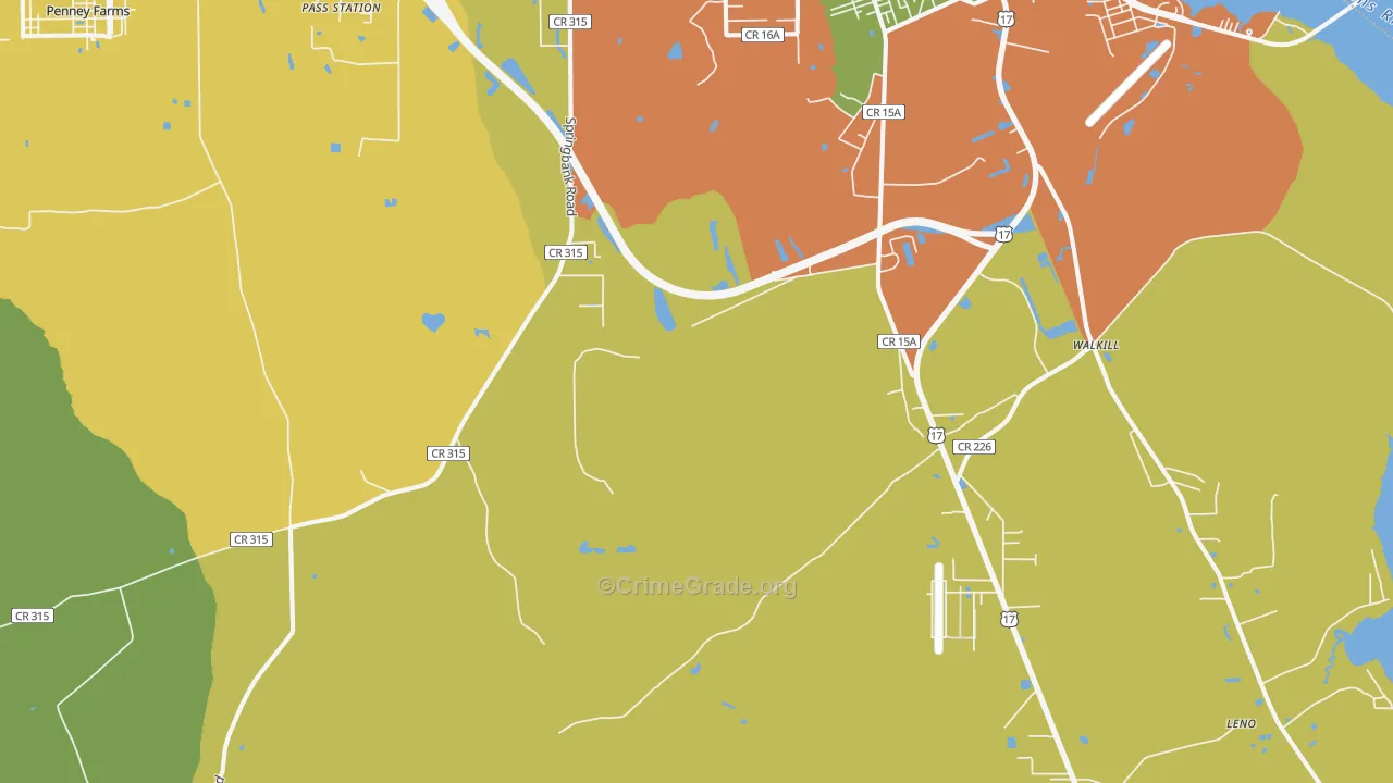 Hibernia, FL Map of Vandalism Rates