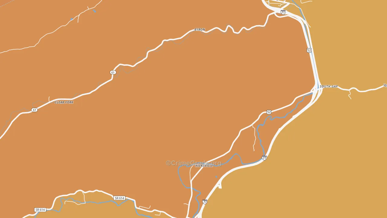 Hicksville, VA Map of Vandalism Rates