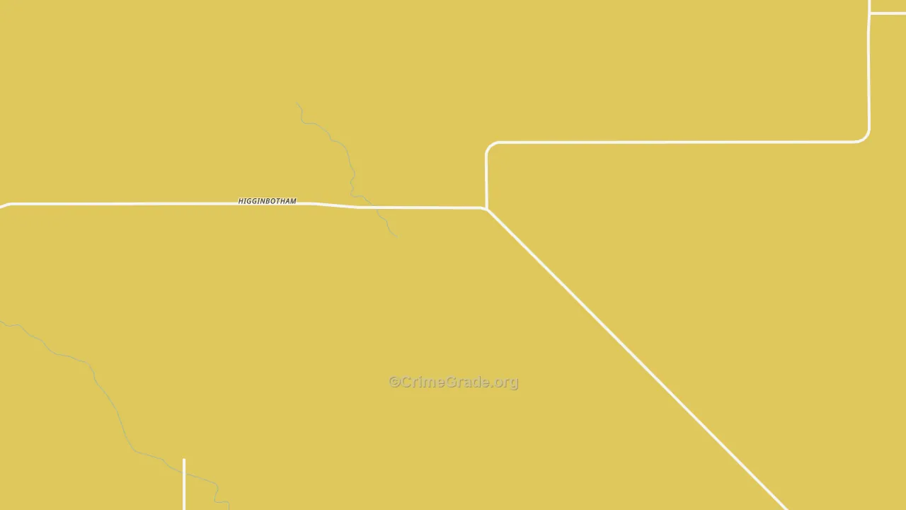 Higginbotham, TX Map of Vandalism Rates