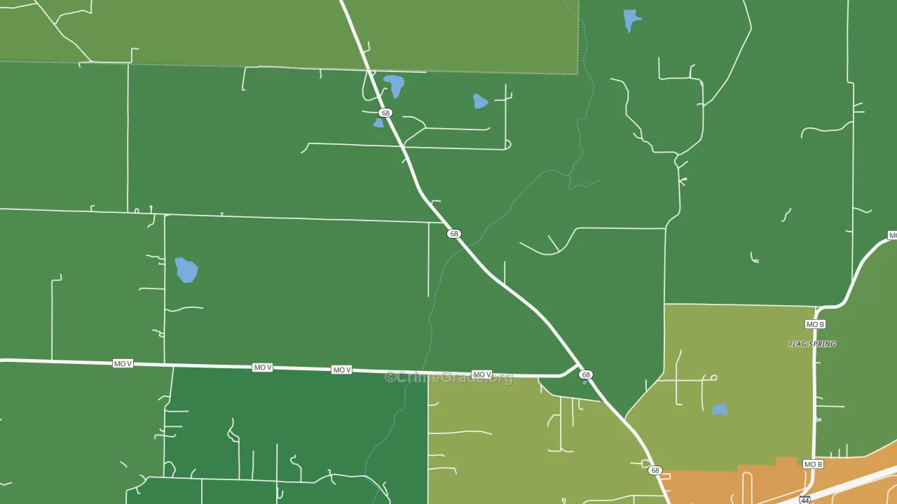 High Gate, MO Map of Vandalism Rates