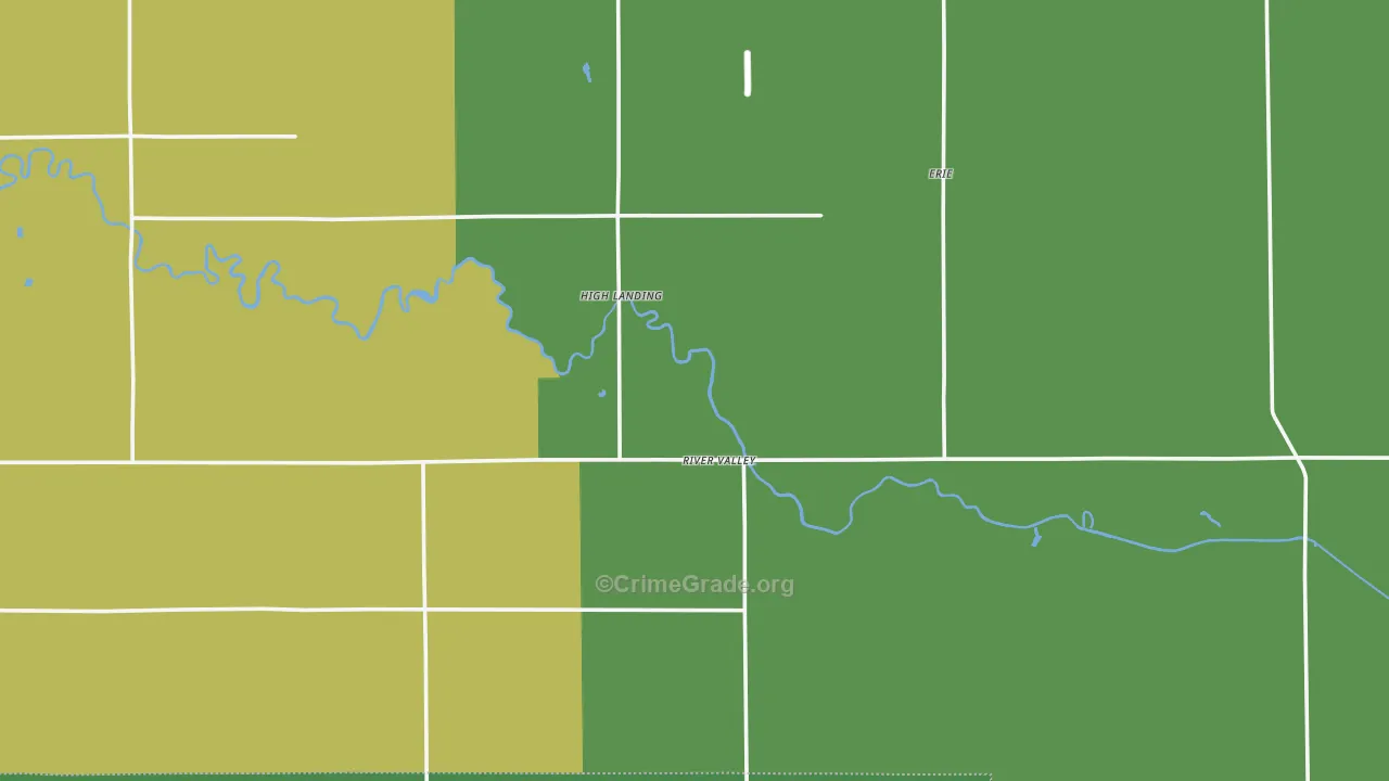 High Landing, MN Map of Vandalism Rates