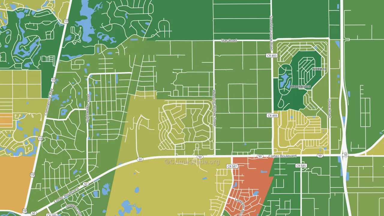 High Point, FL Map of Vandalism Rates