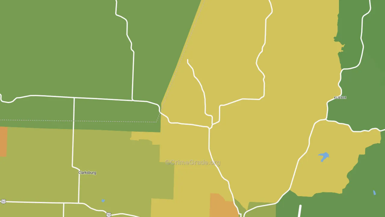 High Point, MO Map of Vandalism Rates