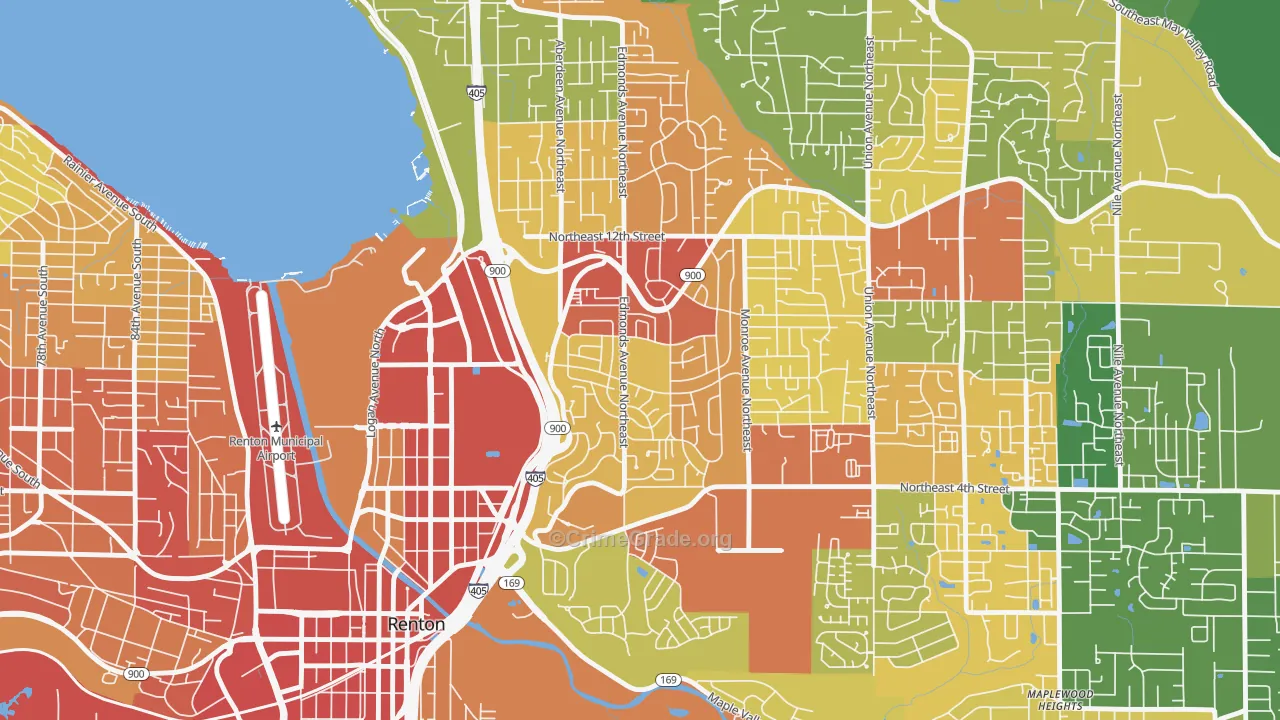 Highlands Park, Renton, WA Map of Vandalism Rates