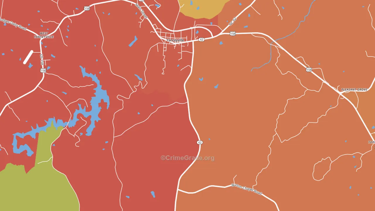 Hightowers, NC Map of Vandalism Rates