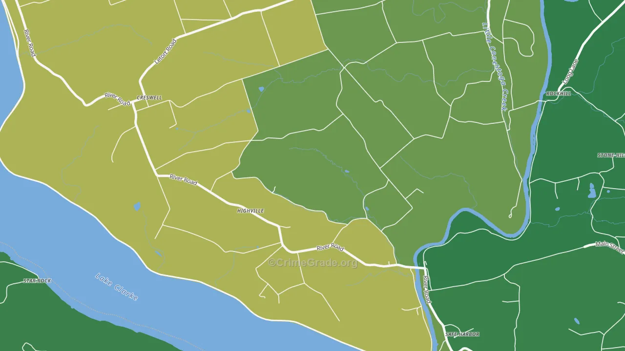 Highville, PA Map of Vandalism Rates