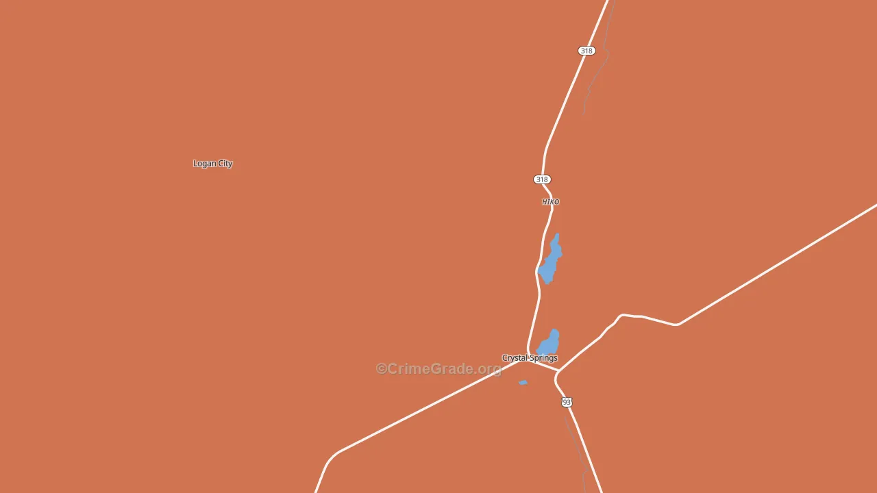 Hiko, NV Map of Vandalism Rates