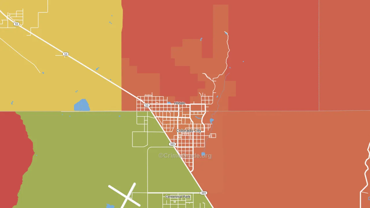 Hildale, UT Map of Vandalism Rates