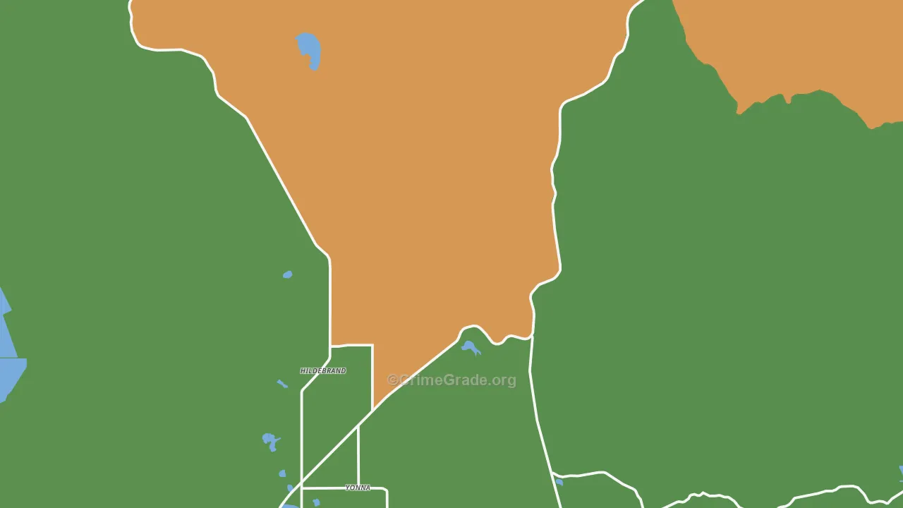 Hildebrand, OR Map of Vandalism Rates