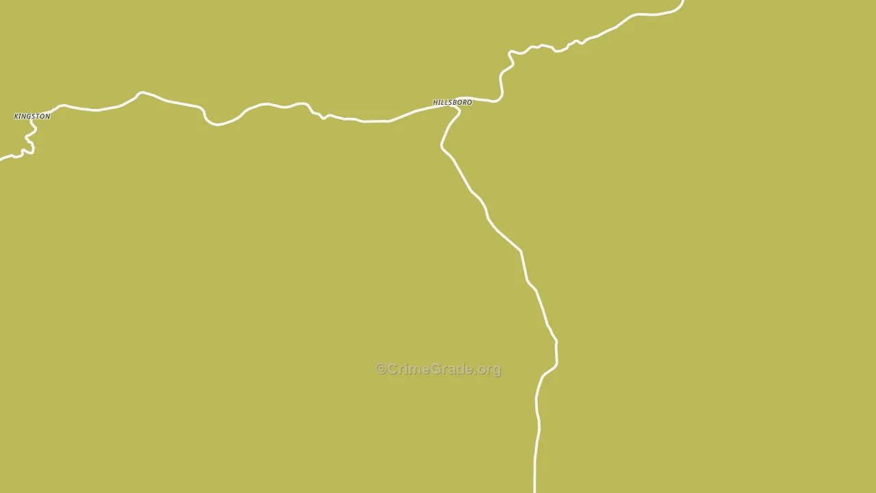 Hillsboro, NM Map of Vandalism Rates