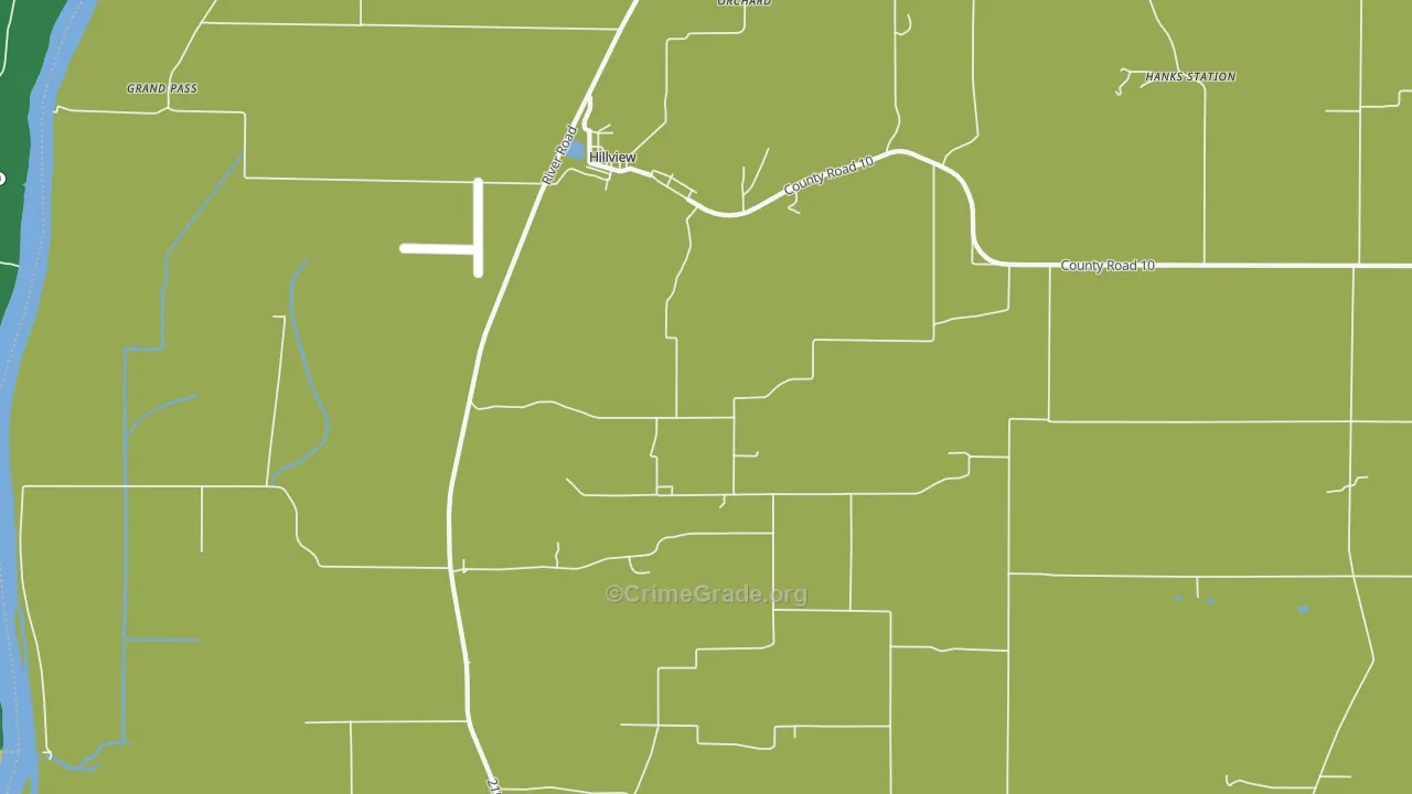 Hillview, IL Map of Vandalism Rates