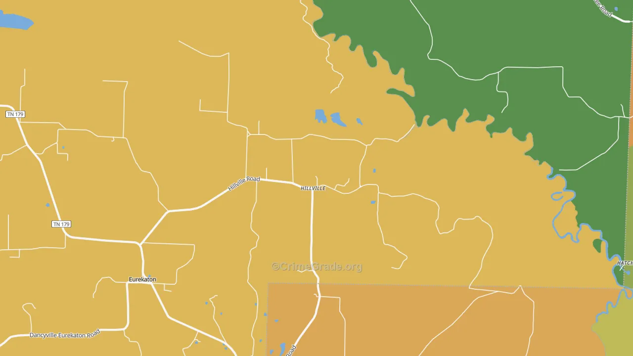 Hillville, TN Map of Vandalism Rates