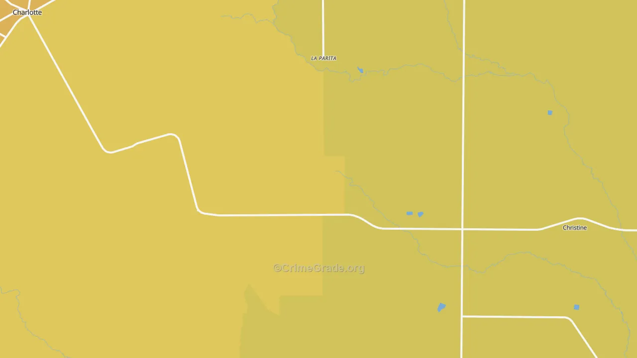 Hindes, TX Map of Vandalism Rates