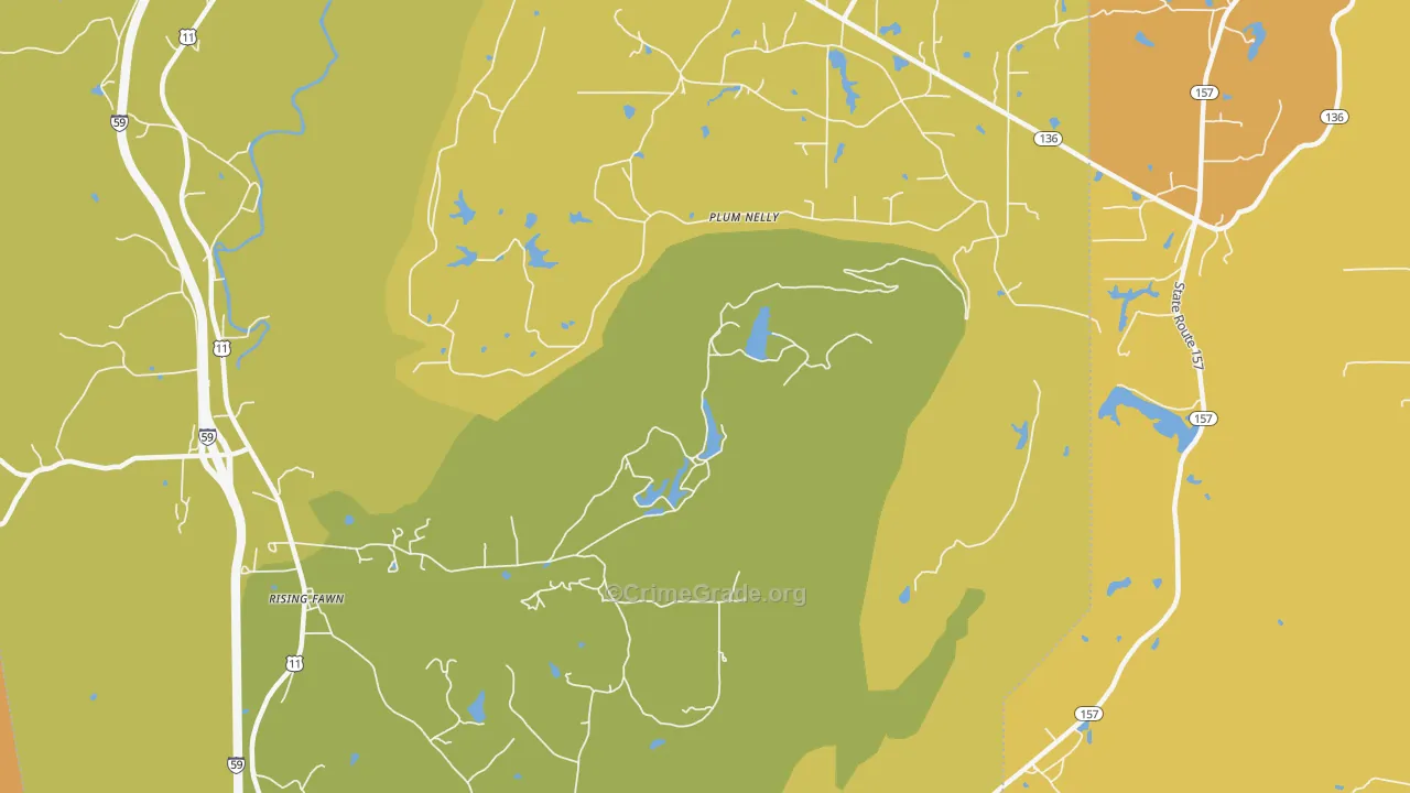 Hinkles, GA Map of Vandalism Rates